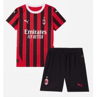 AC Milan Alvaro Morata #7 Fußballbekleidung Heimtrikot Kinder 2024-25 Kurzarm (+ kurze hosen)